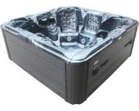 СПА-басейн Aquajoy Maldives (230х230х95 см), темний опал, з динаміками та LED-підсвічуванням