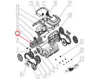 Комплект роликів до пилососа Wybotics WY200, (Roller kit №9/WY200)