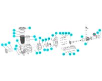 Крильчатка вентилятора насоса SLP300-400 Aquaviva, (B15010005 №45)