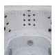 Переливний СПА-басейн Aquajoy Serenity (250х230х96 см), Сріблясто-білий мармур