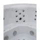 Переливний СПА-басейн Aquajoy Serenity (250х230х96 см), Сріблясто-білий мармур