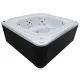 Переливний СПА-басейн Aquajoy Serenity (250х230х96 см), Сріблясто-білий мармур