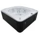 Переливний СПА-басейн Aquajoy Serenity (250х230х96 см), Сріблясто-білий мармур