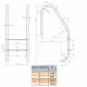 Сходи Kripsol Standard IP 4.D (4 сходинки)