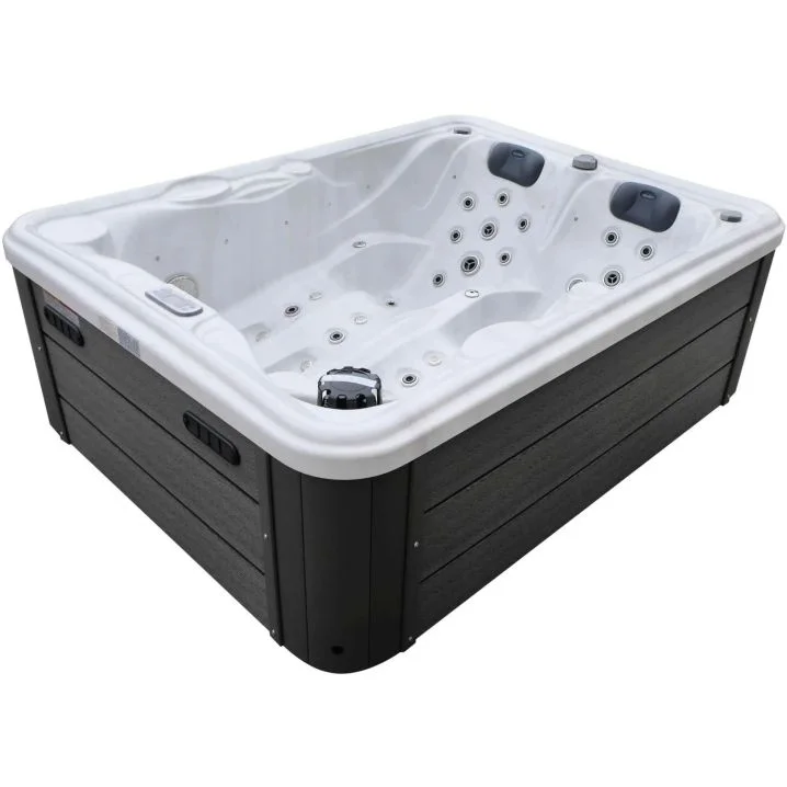 СПА-басейн Aquajoy Bali (210х160х77 см), Сріблясто-білий мармур