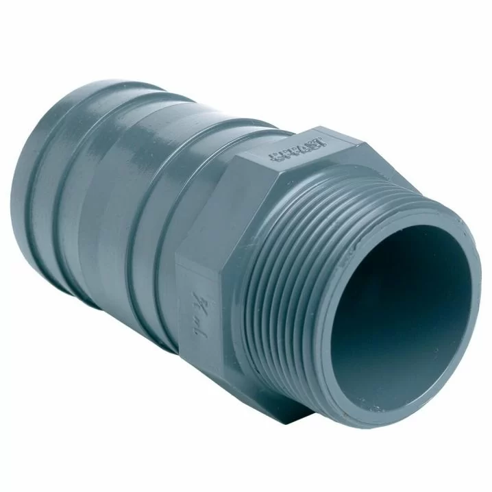 Штуцер ПВХ Effast для шланга, різьбовий