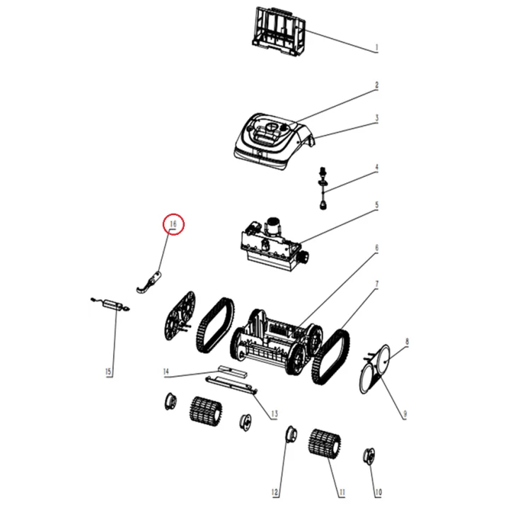 Гачок для виймання для робота-пилососа Wybotics C1 (B.3172.08.001)